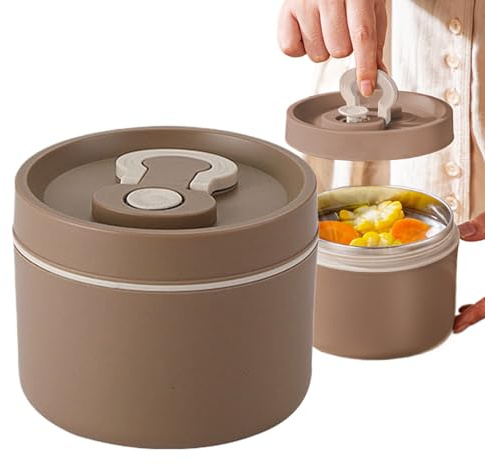 Opdestn Portapranzo Termico Per Cibo Caldo | 650ml Contenitore In Acciaio Inossidabile Con Isolamento Termico Per Pasti,Scatola Isolante Per Cibi Caldi | per Studenti Insegnanti Infermieri Donne