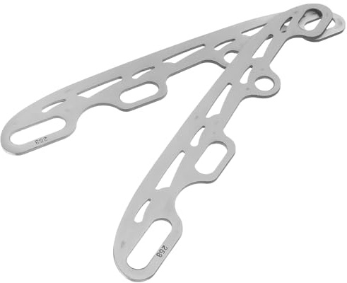 VICASKY Lames de Patinage en Acier Inoxydable 253 Mm Taille Petite pour Patins à roulettes, Rechange Solide pour Hockey sur Glace et Roller Hockey, Accessoires Sportifs Pratiques