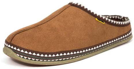 Deer Stags Men's Wherever Microsuede Slipper, Chestnut, 14 Wide