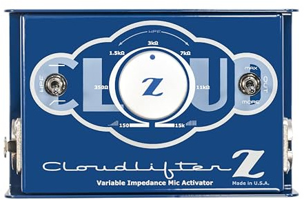 Cloud Microphones - Cloudlifter CL-Z - Attivatore Mic Vari-Z - Guadagno Preamp Microfono Ultra-Pulito con Controllo Impedenza Variabile - Prodotto negli USA