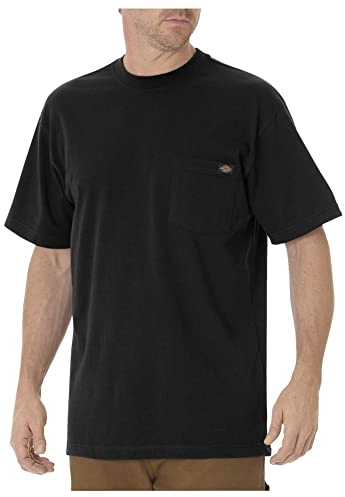Dickies, Herren, T-Shirt mit Tasche im legeren Stil, Schwarz, S