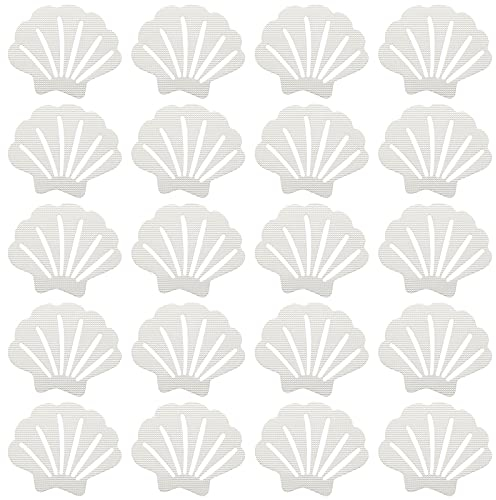 Skyzone 20 Pièces Autocollants Antidérapants pour Baignoire, Autocollants de Douche Bandes Antidérapantes Transparentes, Escaliers Bandes Antidérapantes pour Marches d'Escalier de Douche