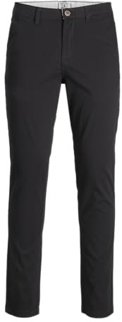 JACK & JONES PLUS Jpstmarco Jjdave LC Noos Pls Pantalon Chino, Noir, 44W x 32L Homme
