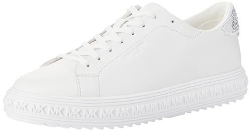 MICHAEL KORS Damen Grove LACE UP Sneaker, Optic White, 41 EU