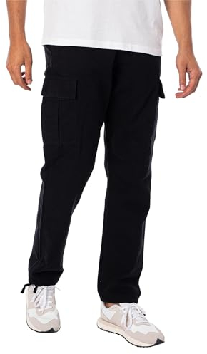 JACK & JONES Herren Cargohose JPSTKANE JJBARKLEY -Relaxed Fit - S M L XL XXL, Größe:36W / 32L, Farbe:Black 12258150