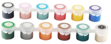 Biitfuu Juego de pintura de cerámica con pigmentos puros, 12 colores que soportan altas temperaturas para manualidades, manualidades, cerámica