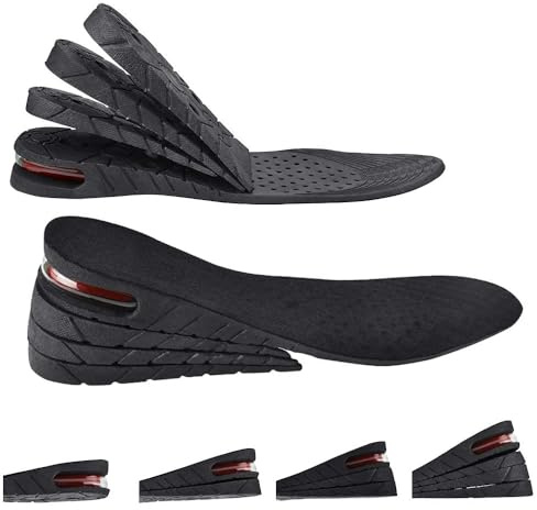 Coussin Lève-chaussures Augmenter la Semelle Intérieure, 1 Paar Rehaussante Semelle Talon pour Augmenter Hauteur Ascenseurs de Talon pour Femmes et Hommes, Hauteur 3,5-7 cm