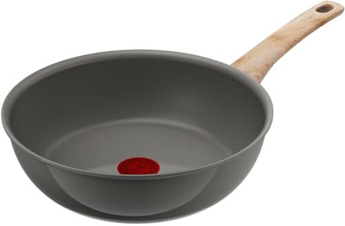 Tefal C44277 Sartén profunda recubierta de cerámica, 26 cm, compatible con fuego de gas, sin sustancias tóxicas como PFOA, suave de usar, antiadherente, larga duración, deslizamiento de cerámica IH