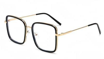 EYEGLSMST Lunettes de Lecture Oversized Carrées Élégantes pour Femmes, Stylish Large Lunettes de Lecture Anti-Lumière Bleue, Réduit la Fatigue Oculaire