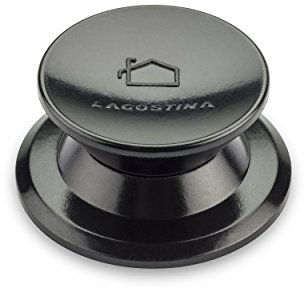 Lagostina Ricambi Pomolo, per Pentole Linea Classico, Plastica, Nero, Misura 2