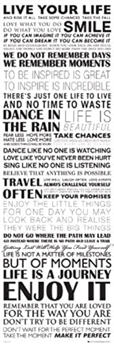 GB eye Puerta Poster con diseño Live Your Life, 53 x 158 cm