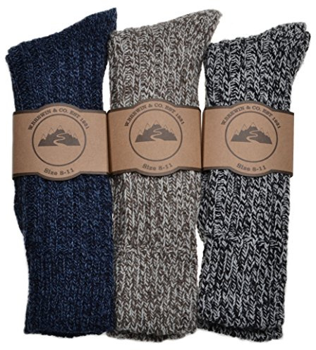 3 Pairs of Mens Thick & Warm Heavyweight Socks One Size: UK Mens Shoe Size 8-11