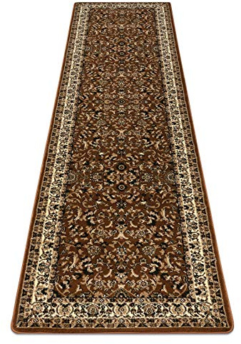 rugsx Teppiche ROYAL ADR, Klassisch, traditioneller Läufer, für den Korridor & Flur, hohe Qualität braun 80x200 cm