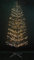 SHATCHI 7Ft/2.1m Pre-Lit Brown Snowy Twig Christmas 392 Wam White Micro LEDs – Mains Operated-Snow Flocked Birch Tree Xmas Home Light Decoration, Metal, 210 cm