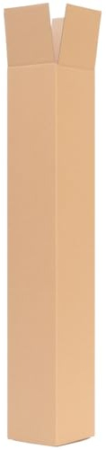 verpacking Fyrkantiga frakthylsor 655 x 105 x 105 mm Brun [Utförande och antal valbara] 1-vågig fraktkartong 200 st