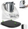 Gleitbrett Acryl Mattiert für Thermomix TM6 TM5: Gleiter müheloses Verschieben Rollbrett Thermomix Küchenmaschine Zubehör Schnelles Bewegen (Schwarz)