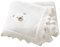 DovFanny Couverture en coton cellulaire tricoté doux pour bébé garçon et fille Newbron avec joli ours brodé