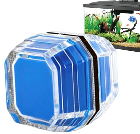 Magnete per la pulizia del vetro 'acquario, raschietto per alghe senza galleggiare in vetro adsorbente entro 8 mm, strumento di pulizia per tartarughe, terrari, gamberetti