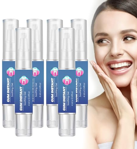 Gel FöR TandköTtsreparation, Tand- Och TandköTtsvåRd Med Whitening Essence-Penna - MunvåRdsgel FöR KäNsliga TäNder Och TandköTt Skyddande Gel, DjuprengöRing Och Frisk AndedräKt (6 PCS)