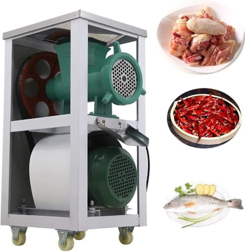 Vertikal köttkvarn krossningsmaskin, kommersiell elektrisk köttkvarn, 2200 W elektrisk fisk kyckling benkrossare