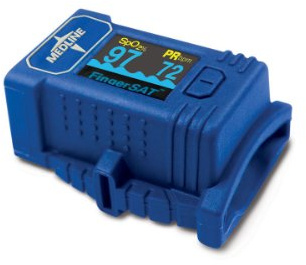 Medline High-Impact Fingertip Pulse Oximeter, OLED Display, Adult - Oxygen Saturation and Pulse Rate Monitor