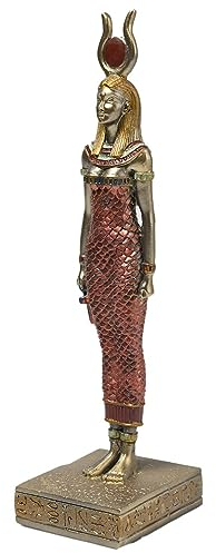 lachineuse - Statuette Hathor 21 cm - Déesse Égyptienne Nebèthetepèt - Statue Décoration Égypte Antique - Figurine Objet Egyptien - Buste Egyptien - Idée Cadeau Originale Déco - Décoration Intérieure