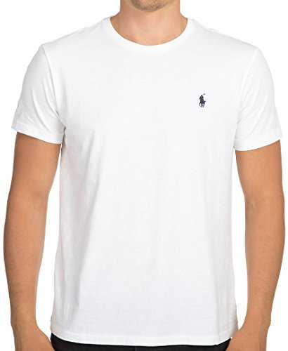 Ralph Lauren - Mens Standard Fit - Small Pony Crew Neck Cotton Jersey T-Shirt *15 Colours Available* White