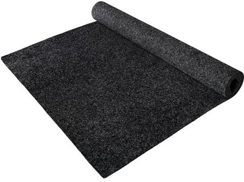 Moquette aiguilletée TURBO – Anthracite, 2,00m x 1,00m, Résistance au feu Classe B1 | Moquette Stand Expo | Entretien Facile et Antistatique