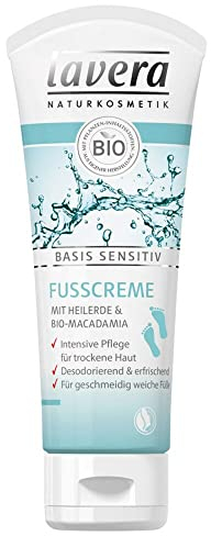Lavera Basis Sensitiv Fusscreme, 2er Pack (2 x 75 ml)