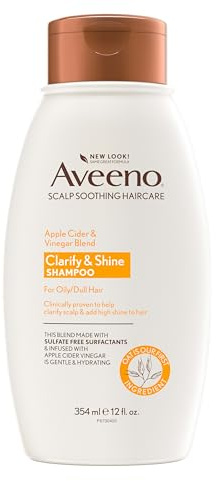Aveeno Apple Cider Vinegar Clarifying Shampoo, Shine Enhancing, 12 fl oz