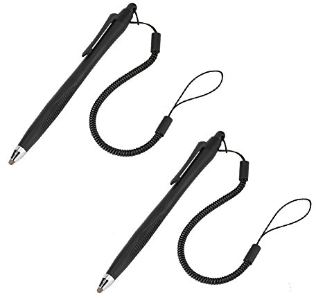 Universelle kapazitive Touchscreen-Stifte, 2-teiliges Set hochempfindlicher und präziser kapazitiver Stifte mit feiner Spitze, aktiver digitaler Stift für Mobiltelefone