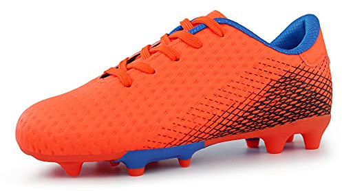 Hawkwell Unisex Kinder Fußballschuhe Trainingsschuhe, für Jungen und Mädchen Orange,EU 35