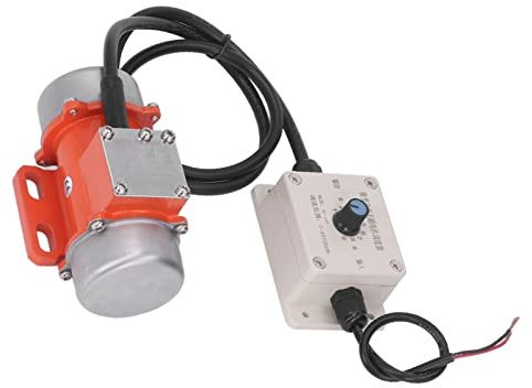 Electric Vibrating Motor, DC Vibration Motor Exciting Force Small Electric Motor with Speed Controller Brushless, Concrete Vibrators (DC12V)
