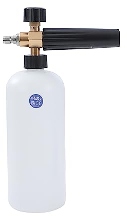 Aim Tools Snow Foam Lance Foam Cannon 1L Adjustable Nozzle 1/4 Quick Release High Pressure Washer Soap Dispenser Bottle for Car Washing Cleaning 171332