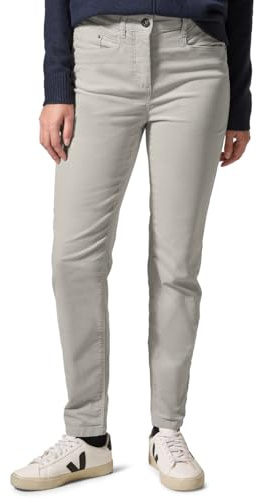 Byxor i sammetslook, Mjukt silver, 28W x 28L