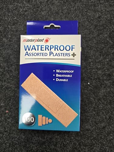 100 Waterproof Assorted Plasters Breathable and Durable First Aid Dressings
