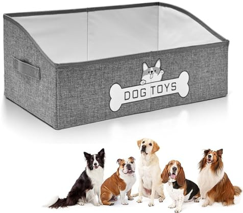 bangminda 50x28 cm Panier de Rangement pour Jouets pour Animaux Compagnie Pliable Boîte de Rangement pour Chein Grand Rangementbox Jouets Fournitures Accessoires Animaux Chien