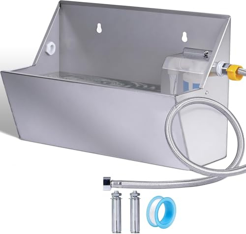 Abbeveratoio Automatico per Cani Distributore Automatico di Acqua per Cani da 8L Abbeveratoio Per Bestiame da Esterno Mangiatoia per Cavalli di Grossa Taglia, Polli, Pollame e Animali da Fattoria