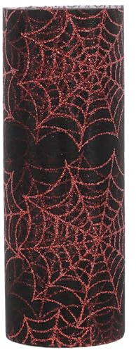 TOVINANNA Decoración De Telaraña para Halloween Cinta De Organza Delicada Malla De Telaraña para Manualidades y Envoltura De Exteriores