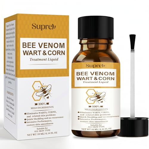 Fast-Acting Bee Venom Wart Remover: Verruca Treatment and Corn Remover for Feet with Salicylic Acid & Bee Venom - Wart Freeze Removal for Plantar Wart and Common Wart 10ML
