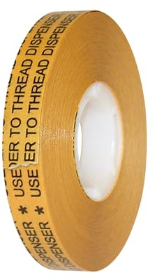J.V. Converting JVCC ATG Tape, 1/2 in. x 36 yds. (Clear Adhesive on Gold Liner)