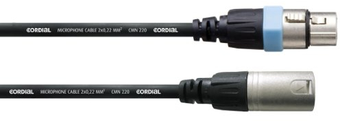 CORDIAL Cable micro XLR 50 cm Cable Microfono Essentials simétrico Rean