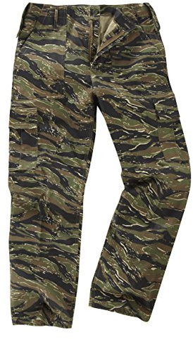 Army and Outdoors 6 Pocket Camouflage Combat Cargo Trousers - Tiger Stripe
