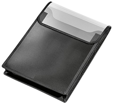 VELOFLEX 1442482 - Sammelbox VELOBAG, Heftbox, Sammelmappe, DIN A4, PP-Folie, 40 mm Füllhöhe, schwarz, 1 Stück