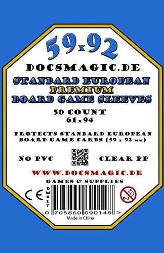 docsmagic.de Anachrony Premium Sleeves Bundle - 59 x 92 Euro-Standard & 44 x 68 Euro-Mini & 70 x 120 Tarot - 200 Sleeves