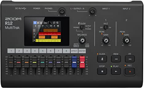 Zoom R12 Portable Recorder for Musicians with 8 Tracks, FX & Drum Loops