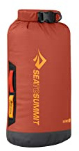 SEA TO SUMMIT - Big River Dry Bag S 8L - Waterproof - Roll-Top - Resistant Fabric - Grab Handles, Lash Point & D-Ring - For Kayaking & Motorcycle Touring - 19.3 x 16.5 x 37.4cm - Picante Red - 160g