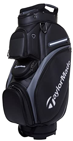 TaylorMade Golf Deluxe Cart Bag 2023, Black /Grey, Einheitsgröße