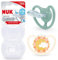 NUK Space Baby Schnuller | 6-18 Monate | Schnuller mit extra Belüftung für empfindliche Haut | BPA-freies Silikon | Zebra | 2 Stück