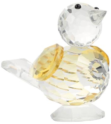 PRETYZOOM Glasvögel Schmuck Desktop Ornament Exquisiter Kleiner Vogel Dekoration Kristall Handwerk Für Wohnzimmer Büro Schlafzimmer Design
